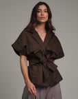 ANNE JACKET CHOCOLATE 2 EN 1