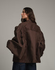 PEONIA JACKET CHOCOLATE