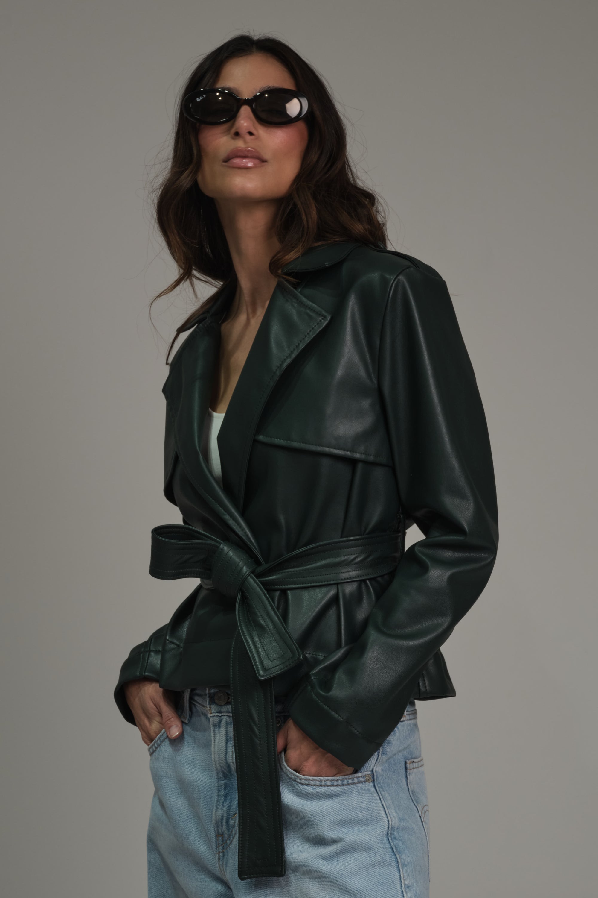 SIENA JACKET CUERINA VERDE