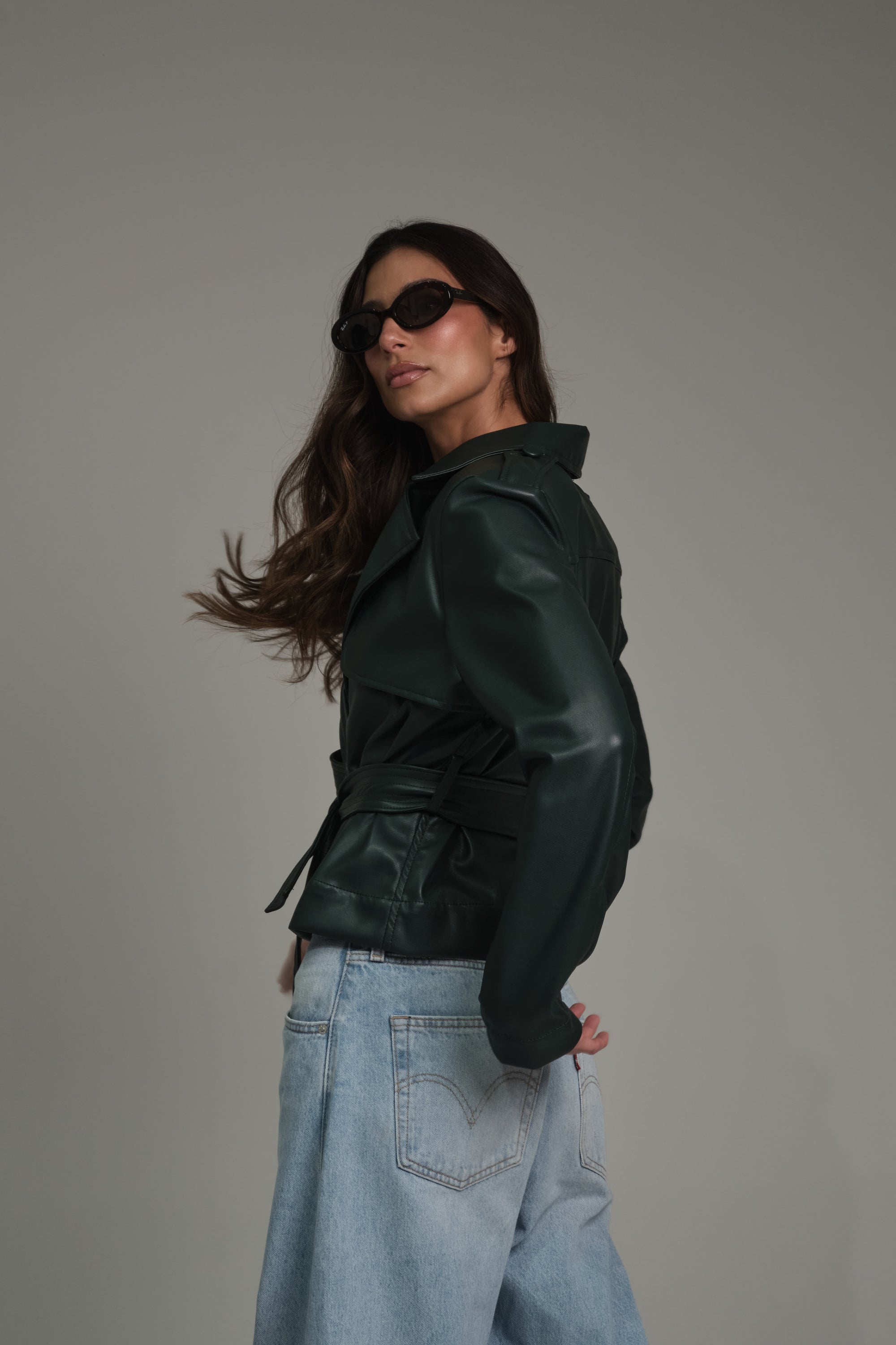 SIENA JACKET CUERINA VERDE