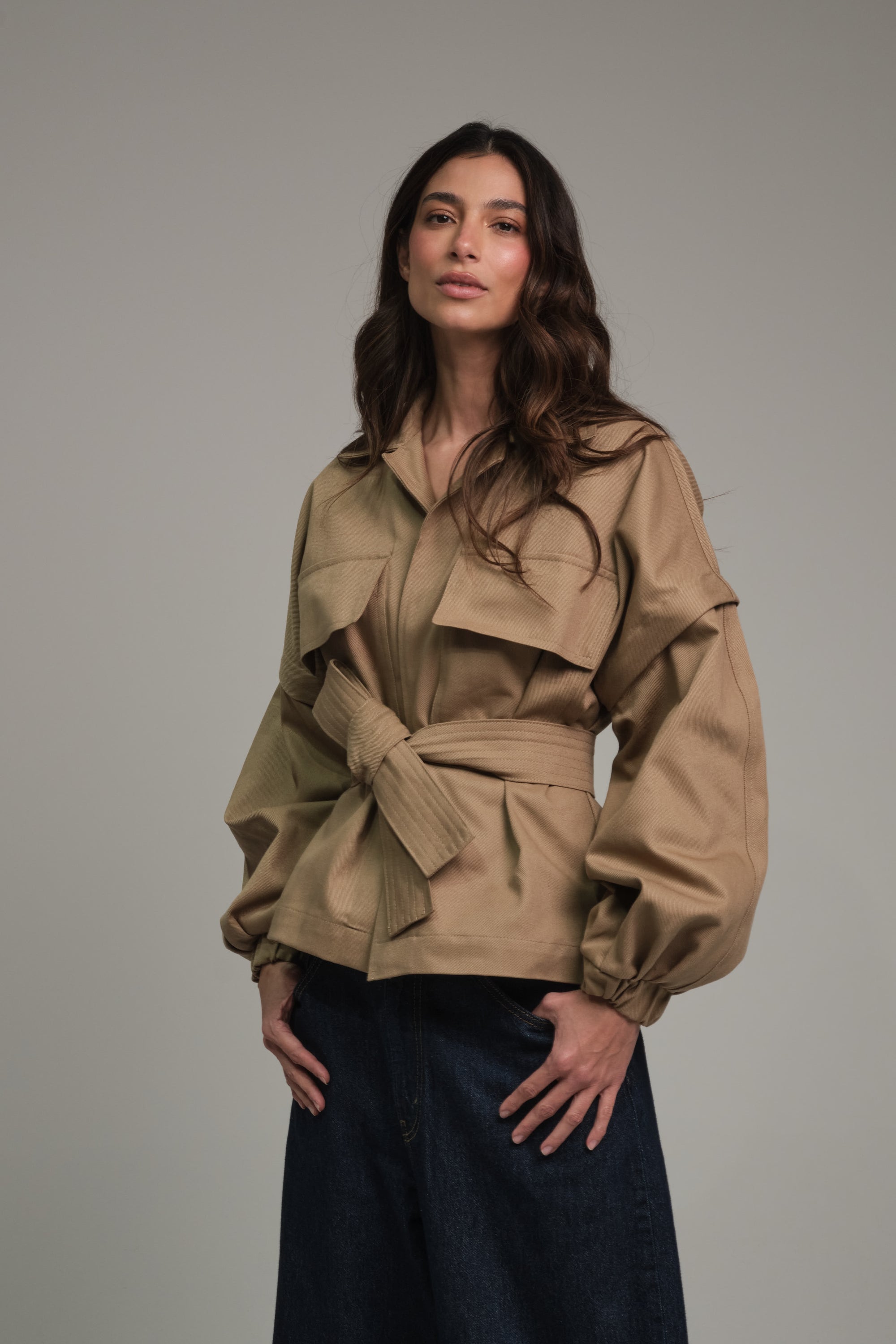 ANNE JACKET CAMEL 2 EN 1