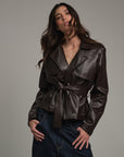 SIENA JACKET CUERINA CHOCOLATE