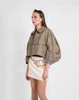 LUCIE JACKET VERDE HOJA SECA