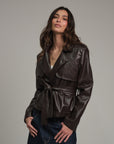 SIENA JACKET CUERINA CHOCOLATE