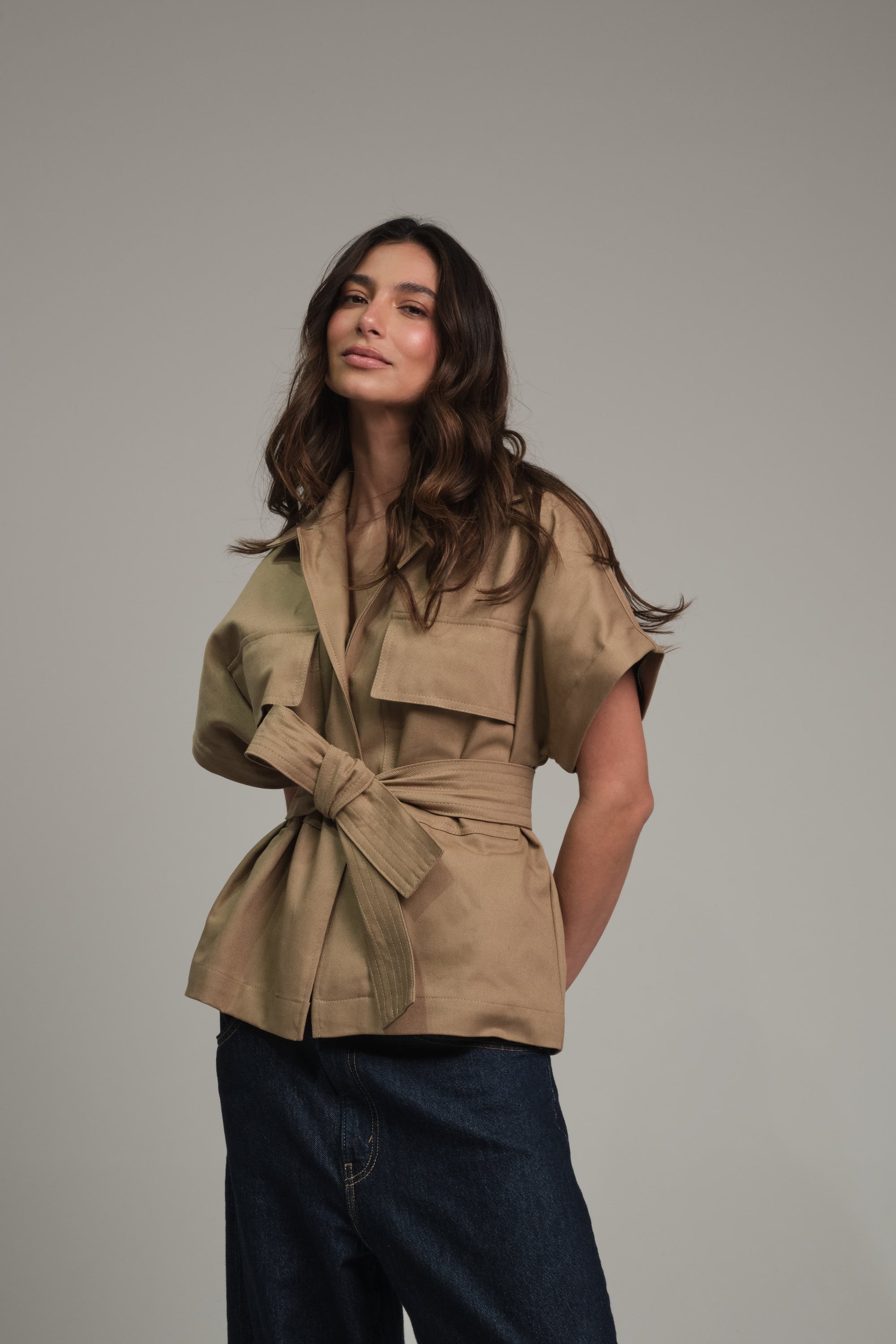ANNE JACKET CAMEL 2 EN 1