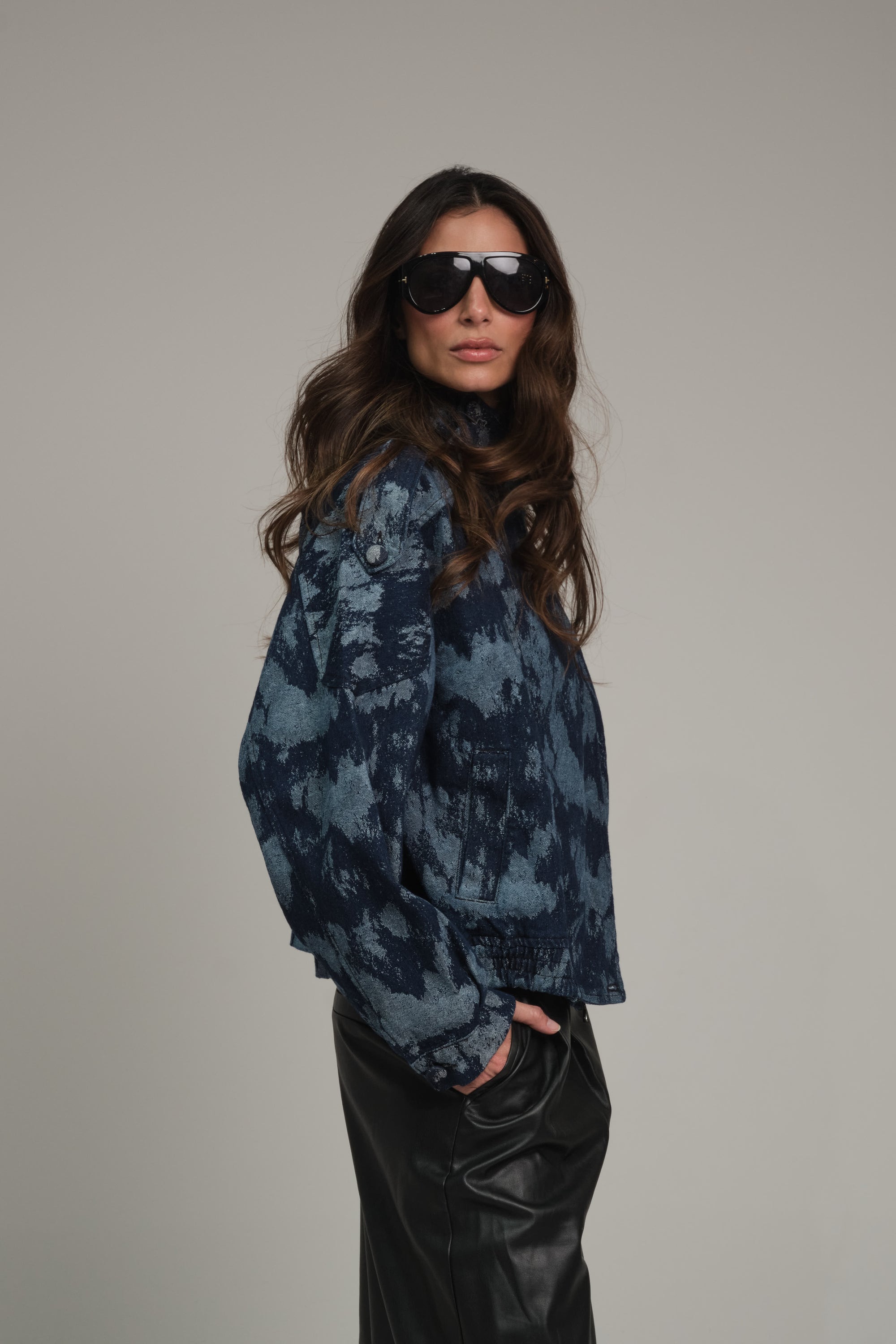 KIOTO JACKET DENIM ESTAMPADO