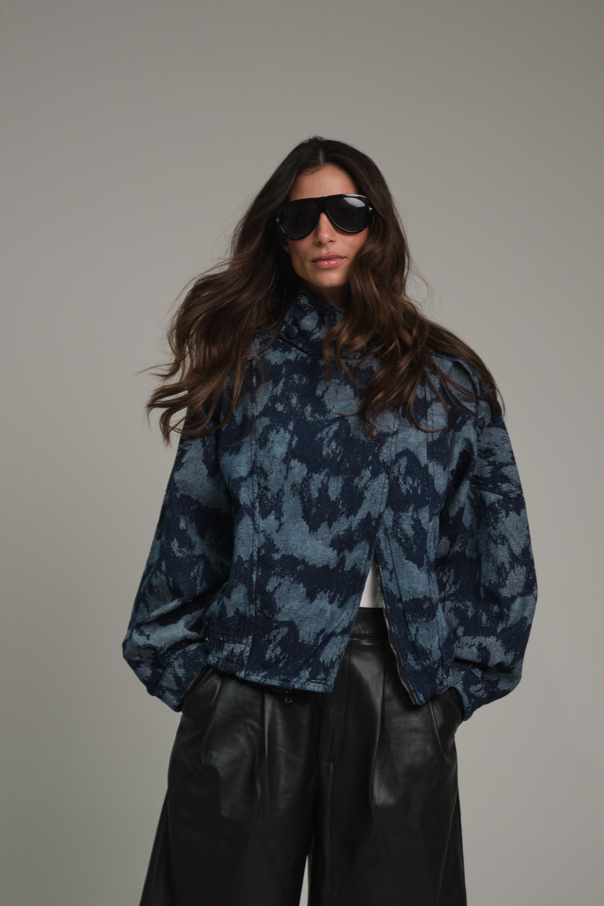 KIOTO JACKET DENIM ESTAMPADO
