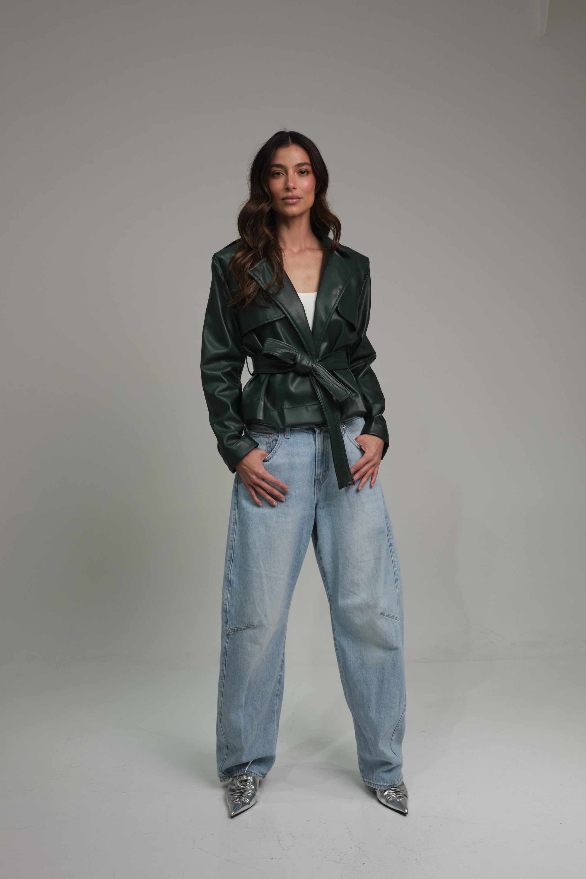 SIENA JACKET CUERINA VERDE