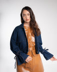 ALPHA COAT JEAN AZUL