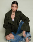 TEA JACKET VERDE MILITAR